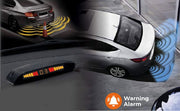 Car Reverse Backup Sensor System, LED Display 4-Sensor Parking Assistant Kit, Backup Auto Object Detectors with Sound Warning (Set of 4)
