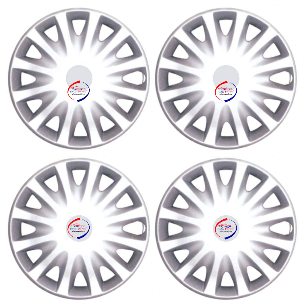Auto Pearl Premium Set of 4 Pcs Car Wheel Cover for New Indigo 14 inches Replacements for OEM Steel Wheels ABS with Retention Ring for All Car