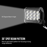 Auto Pearl 12 LED Bar Light Universal Bike Car Fog Light - Hi Power - SMD LED Bar Light for Off Roading Bikes Cars SUV ATV - Fitting for - 22Kymco Flow 1 PC (48W)