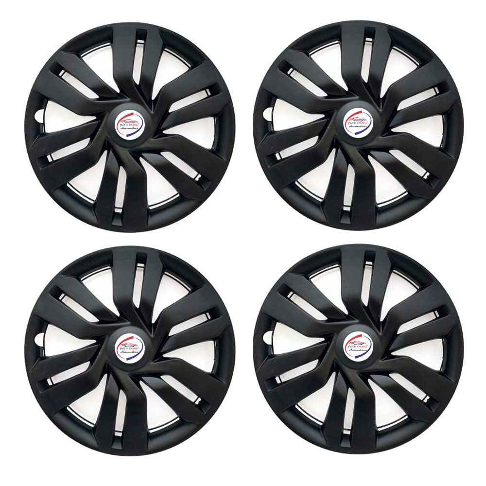Auto Pearl 14" inch | Set of 4 Pcs | Press Type Hubcap Wheel Cover Replacements for OEM Steel Wheels ABS with Retention Ring Compatible for All Car