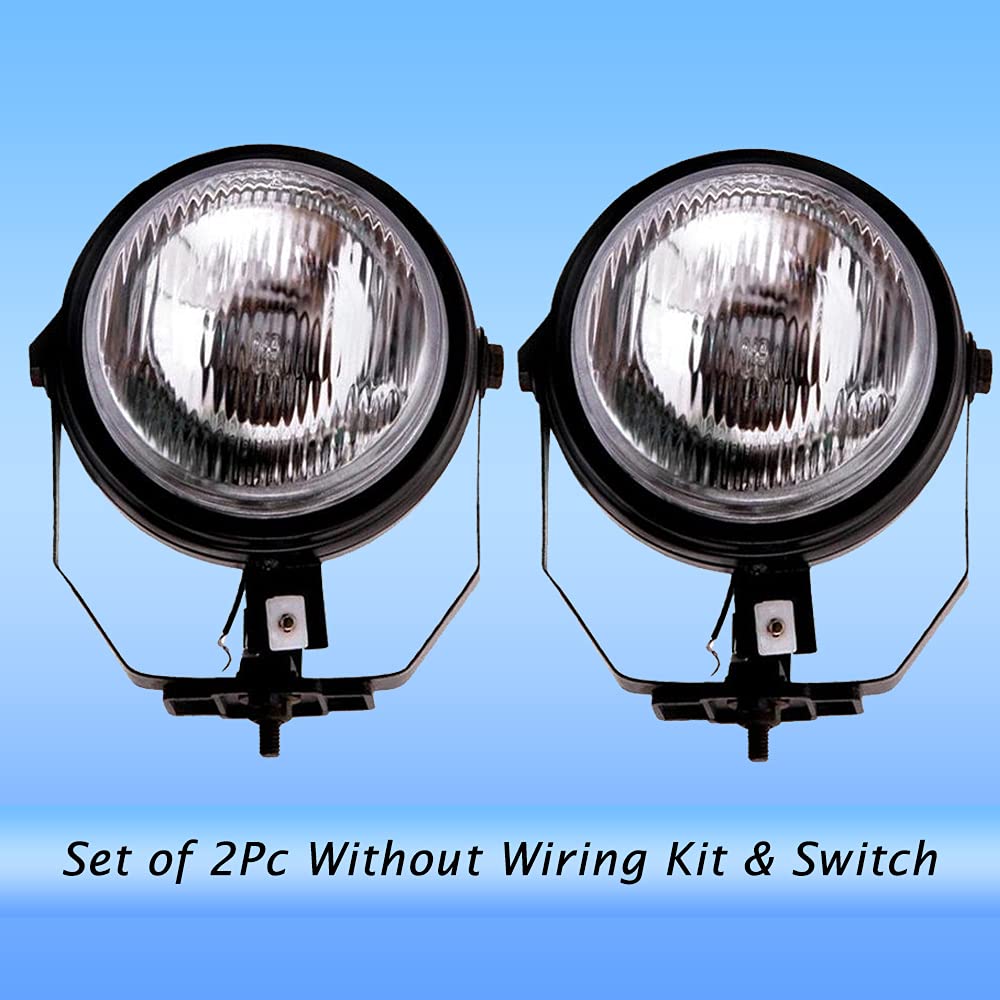 Auto Pearl Car Fog Lamp Lights Compatible with- Scorpio Old (Without Plastic Sash Cover) (Small, Set of 2)