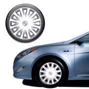 Auto Pearl Premium Set of 4 Pcs Car Wheel Cover for New Indigo 14 inches Replacements for OEM Steel Wheels ABS with Retention Ring for All Car