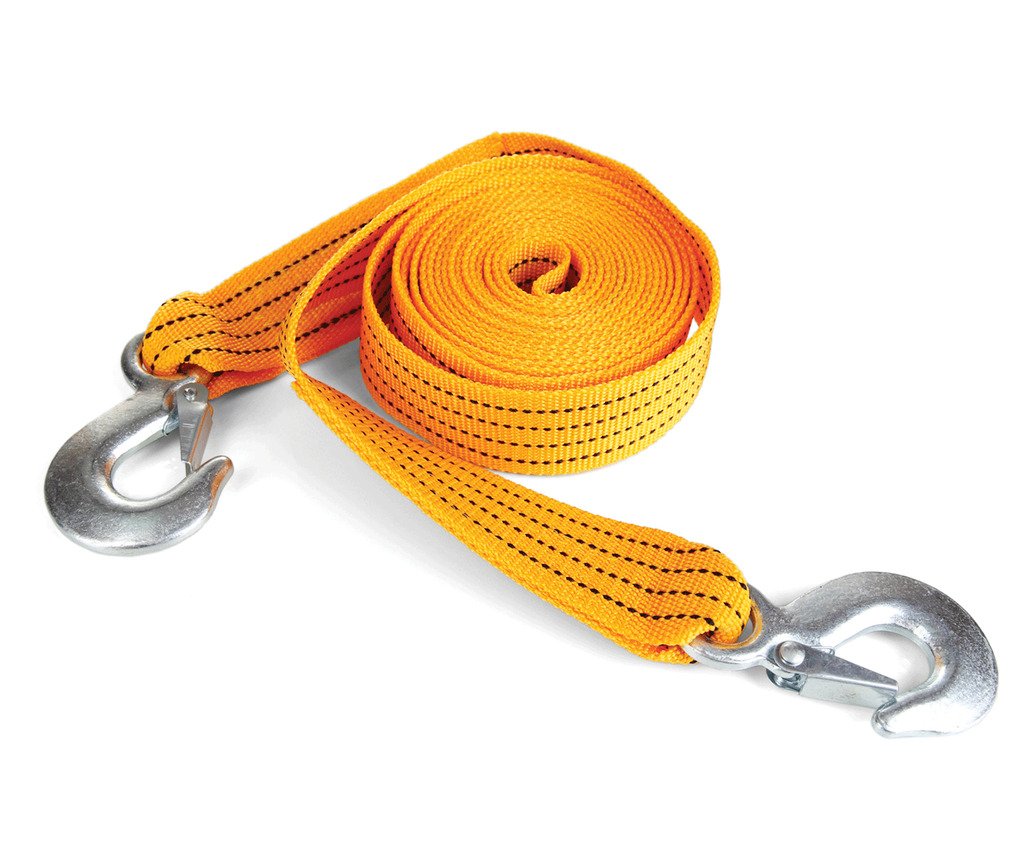 Automotive Ropes 3 Ton & 2.65M Long Super Strong Emergency Tow Strap Rope | Heavy Duty ...