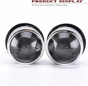 Auto Pearl Metal 3 Inch Bi-Xenon HID Auto Car-Styling Fog Light Projector Lens Hi/Lo Universal Car Retrofit H8 H9 H11 HID Led Bulb compatible with All Car