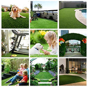 Waterproof Artificial Grass Mat for Balcony | Green Grass Carpet for Balcony | All-Weather Home and Office
