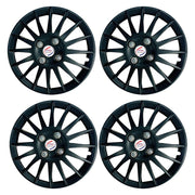 Auto Pearl - Car Full Black Wheel Cover Caps 12 Press Type Fitting - Zen