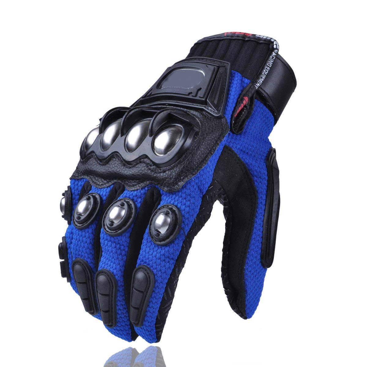 Bike Riding Gloves with Touch Screen Sensitivity Riding Full Gloves Riding Gloves  (Blue & Black)