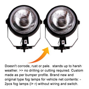 Auto Pearl Car Fog Lamp Lights Compatible with- Scorpio Old (Without Plastic Sash Cover) (Small, Set of 2)