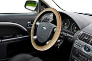 Ring Type Car Steering Wheel Cover Medium (Diamond Beige Red) for Cars