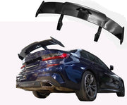 Auto Pearl Roof Wing Rear Spoiler Compatible with All Car |Car Spoiler with Light Weight | Color - Black