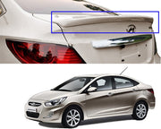 Auto Pearl FRP/ABS Drill Free Trunk Spoiler Compatible with Verna Fluidic | Car Spoiler without Brake Light Reflector (White)