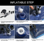 Car Inflatable Bed Air Sofa with Two Inflatable Pillow for Car Fits Most Car Models