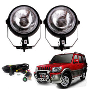 Auto Pearl Car Fog Lamp Lights Compatible with- Scorpio Old (Without Plastic Sash Cover) (Small, Set of 2)