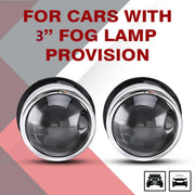Auto Pearl Metal 3 Inch Bi-Xenon HID Auto Car-Styling Fog Light Projector Lens Hi/Lo Universal Car Retrofit H8 H9 H11 HID Led Bulb compatible with All Car