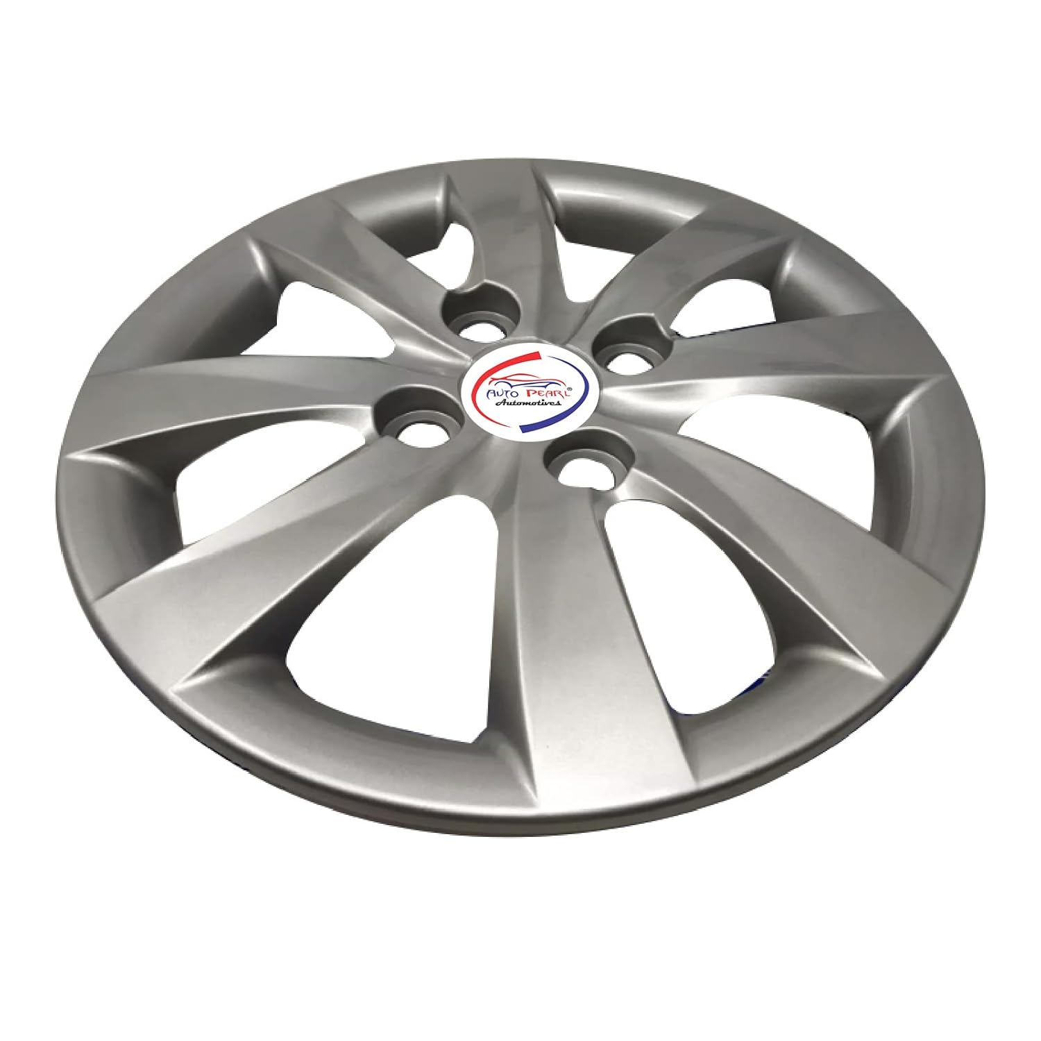 Auto Pearl 13" Inch Set of 4 Pcs Hubcap Wheel Cover Replacements for OEM Steel Wheels ABS with Bolt Type Compatible for Eon | Color: Silver