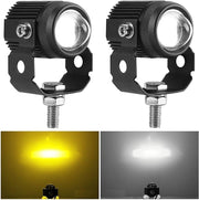 Auto Pearl Bike Mini Drive Fog Light With Inbuilt Fan White & Yellow light compatible for All Bike (Pack of 1)