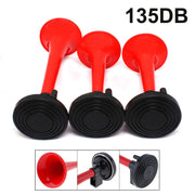 3-Pipe Air Pressure Horn Compact Twin Ton Air Horn compatible with All Cars
