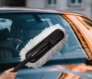 Microfiber Car Cleaning Brush Ideal as Mop Duster, Washing Brush with Long Handle, Dust Cleaner Car Wash Brush with Handle Pack of 1