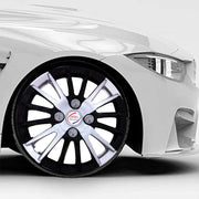 Auto Pearl Premium Set of 4 Pcs Camry Star DC Hubcap Wheel Cover Replacements for OEM Steel Wheels ABS with Retention Ring for Eon Ear Camry Star DC : Black Grey