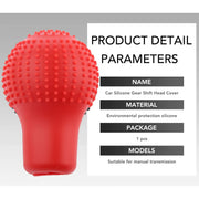 Car Non Slip Soft Silicon Cola Color Gear Shift Knob Cover- (Round Shape)