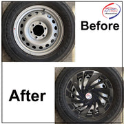 Auto Pearl Ertiga Set of 4 Pcs Press Type Hubcap Wheel Cover Replacements for OEM Steel Wheels ABS with Retention Ring for Ertiga