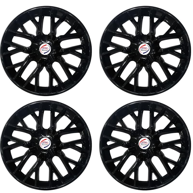 Auto Pearl - 14" inch | Set of 4 Pcs | Press Type Hubcap R14 Wheel Cover Replacements for OEM Steel Wheels PP Material with Retention Ring |Compatible with All Car