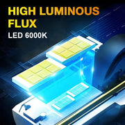 V3 LED Headlight Bulbs Hi/Low Beam Fits for Vehicle H4, 2600LM, 6000K, 45W Compatible with All Bike & All Car (Pack of 1)