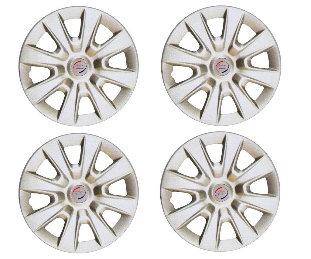 Auto Pearl Premium Set of 4 Pcs Car Wheel Cover for New Indigo R14 Replacements for OEM Steel Wheels ABS with Retention Ring for All Car