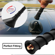 Auto Pearl - APA109 Vehicle Roof Mount Rubber Antenna Mast Flexible Car Antenna with Anti-Theft Design and Car Wash Safe - Black -Bolt / Zest / Hexa / Tigor