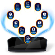 7 In Full HD LED Touch Screen with USB/Bluetooth/TF/MP5, Car Video Monitor Black LED