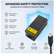 45W 20V 2.25A USB Type-C Universal Laptop Charger for All USB-C PD Laptops
