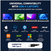 65W 20V 3.25A USB Type-C Universal Laptop Charger for All USB-C PD Laptops