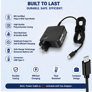 65W 20V 3.25A USB Type-C Universal Laptop Charger for All USB-C PD Laptops