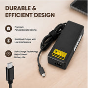 90W 20V 4.5A USB Type-C Universal Laptop Charger for All USB-C PD Laptops