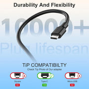 65W 20V 3.25A Type-C Universal Laptop Charger for All USB-C PD Laptops Adapter