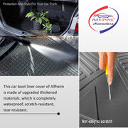 PVC Dustproof, Waterproof, Foldable & Antiskid Car Dicky, Trunk, Boot Mat Dicky Mat (Black)