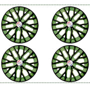 Press Type Hubcap Phoenix Wheel Cover Replacements for OEM Steel Wheels Polypropylene Material with Retention Ring | Set of 4 Pcs