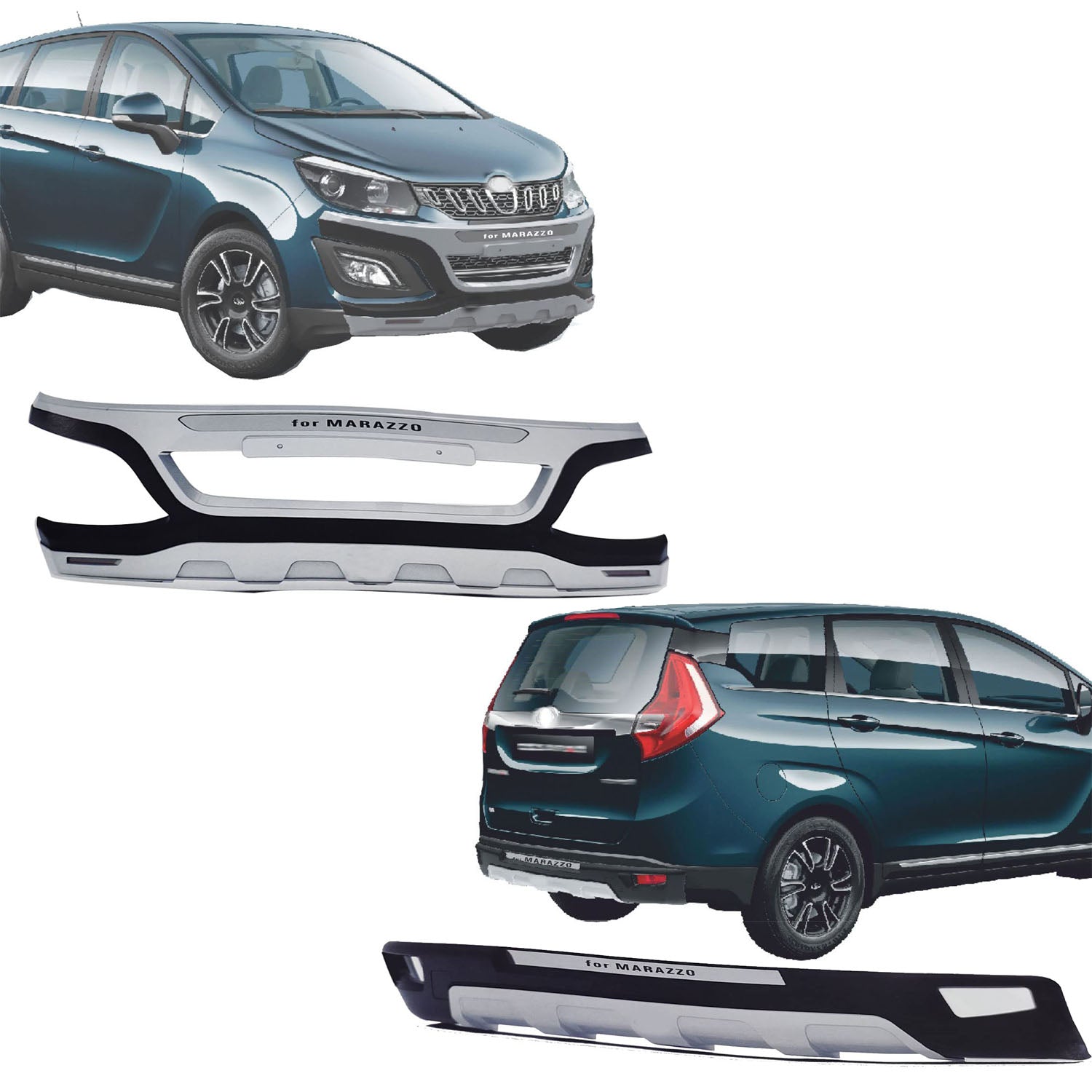 Bumper Diffuser (Combo) Reflector Imported Quality Compatible for Marazzo