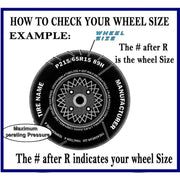 Auto Pearl - Car Full Black Wheel Cover Caps 12 Press Type Fitting - Zen