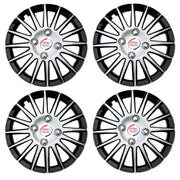 Auto Pearl - Car Full Wheel Cover Caps Black and Silver 13 Inches Press Type For - Datsun Go