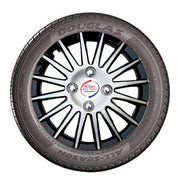 Auto Pearl - Car Full Wheel Cover Caps Black and Silver 13 Inches Press Type For - Datsun Go