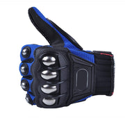Bike Riding Gloves with Touch Screen Sensitivity Riding Full Gloves Riding Gloves  (Blue & Black)