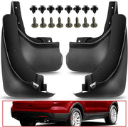 O.E Type Custom Front and Rear Mud Flap Guard (Set of 4 Pcs) | Compatible with FORD | Black