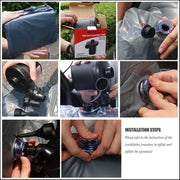 Car Inflatable Bed Air Sofa with Two Inflatable Pillow for Car Fits Most Car Models