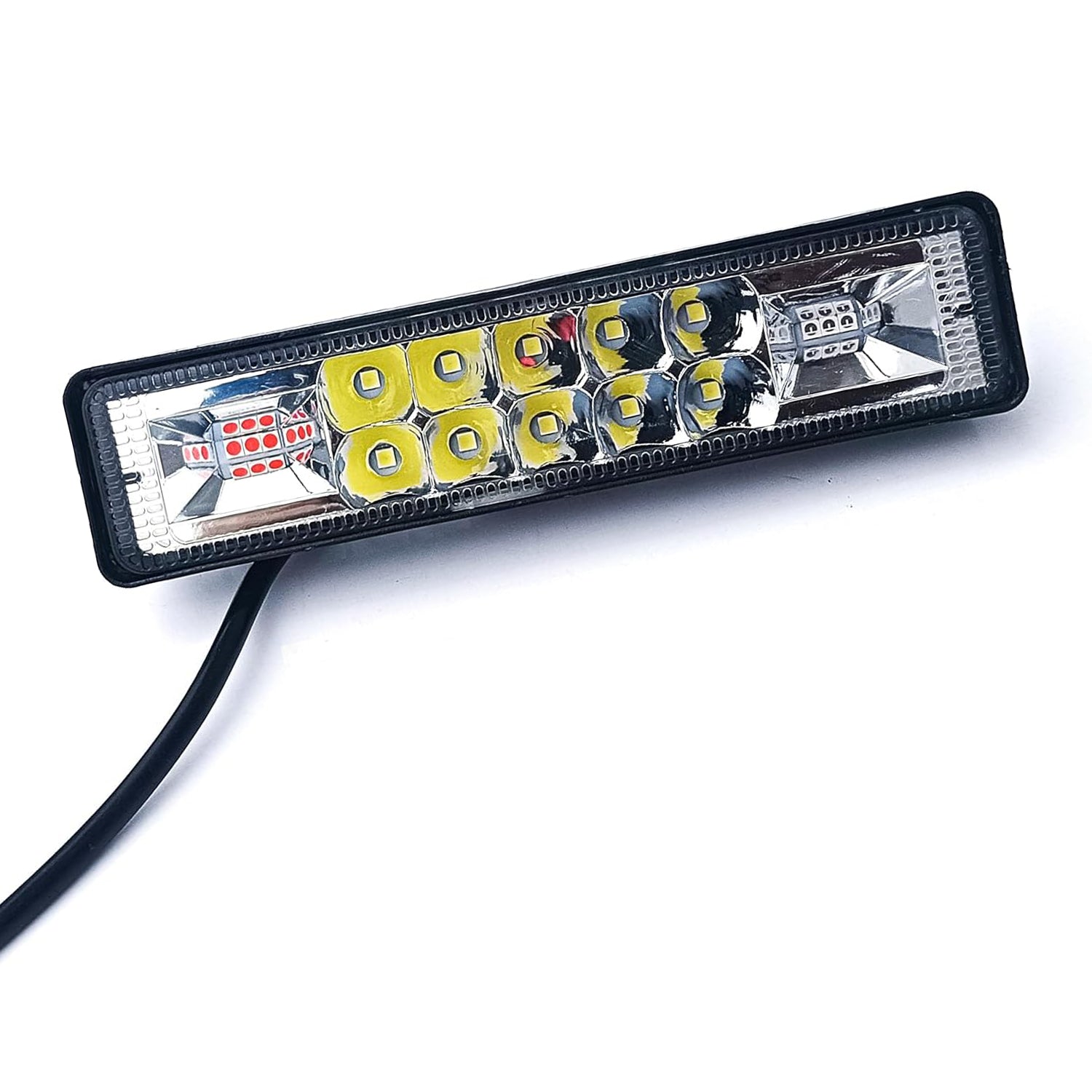 Auto Pearl High Beam Hazard Flasher LED Light With Flashing Modes, White, Red & Blue Colour compatible with 1-Series (Pack Of 1)