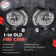 Auto Pearl Fog Light with Replaceable H27/H27SB/880/881 Bulb 12V 27 Watt Compatible with-  i20 Type-1 (2008-2011) (Set of 2)