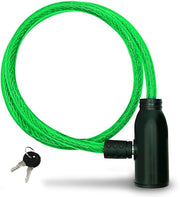 Auto Pearl Steel Theft Proof Cable Lock for Motorcycle Bike Lock Durable Cycle Lock with 2 Keys Compatible with All Bike