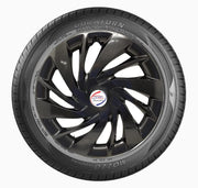 Auto Pearl Ertiga Set of 4 Pcs Press Type Hubcap Wheel Cover Replacements for OEM Steel Wheels ABS with Retention Ring for Ertiga