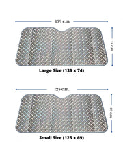 Car Windshield 3 Layer Sun Shade Front Window Sunshade Cover Blocks UV Rays Reflecting Foldable Aluminum Sunshade