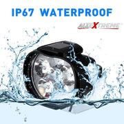 Imported 6 LED Fog Light Waterproof Pod Driving Spot Head Lamp for Cars and Motorcycle | 10W, White Light (Pack of 2))